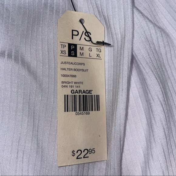 White Halter Bodysuit - Picture 3 of 3